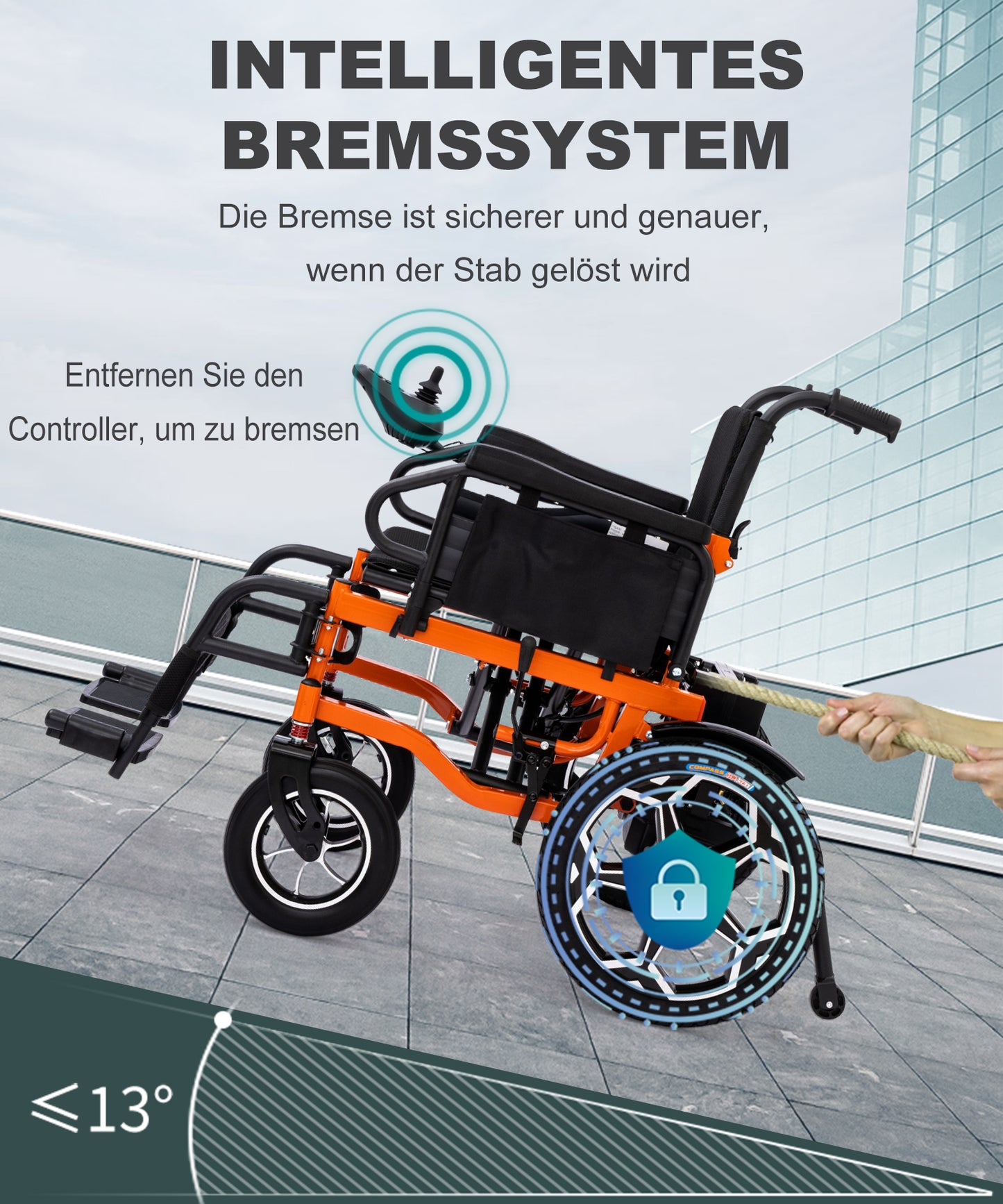 ByteTecpeak D09 Fauteuil roulant électrique pliable - moteur 500W, charge maximale 150KG