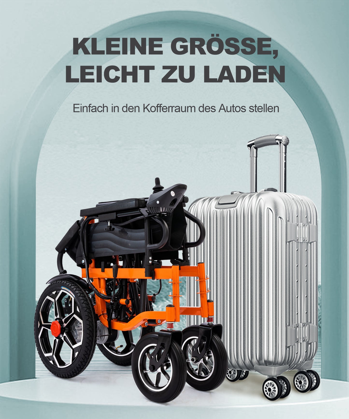 ByteTecpeak D09 Fauteuil roulant électrique pliable - moteur 500W, charge maximale 150KG