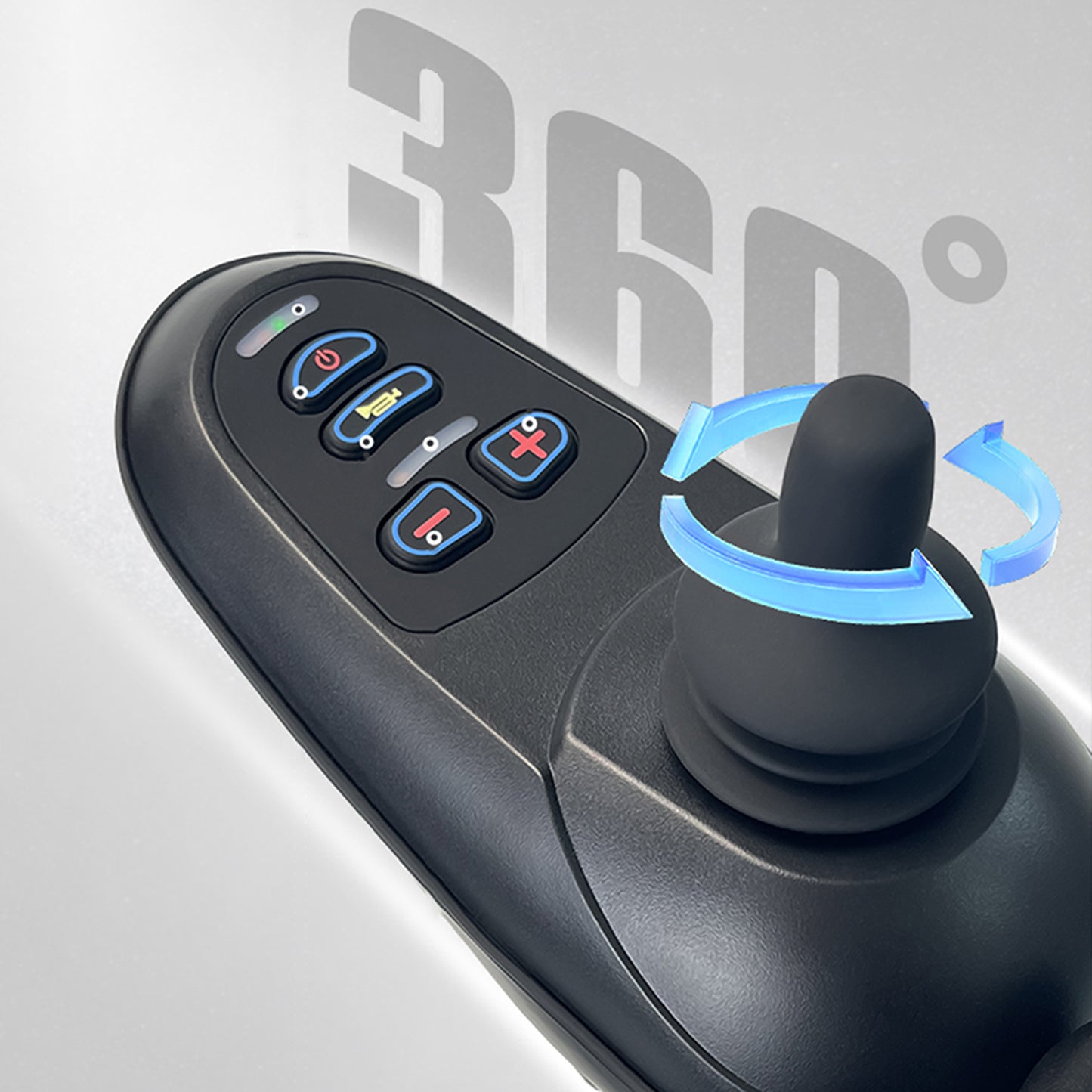 ByteTecpeak D11 Klappbarer Elektrorollstuhl – 45x46 cm Sitz, Reichweite von bis zu 2*20 km