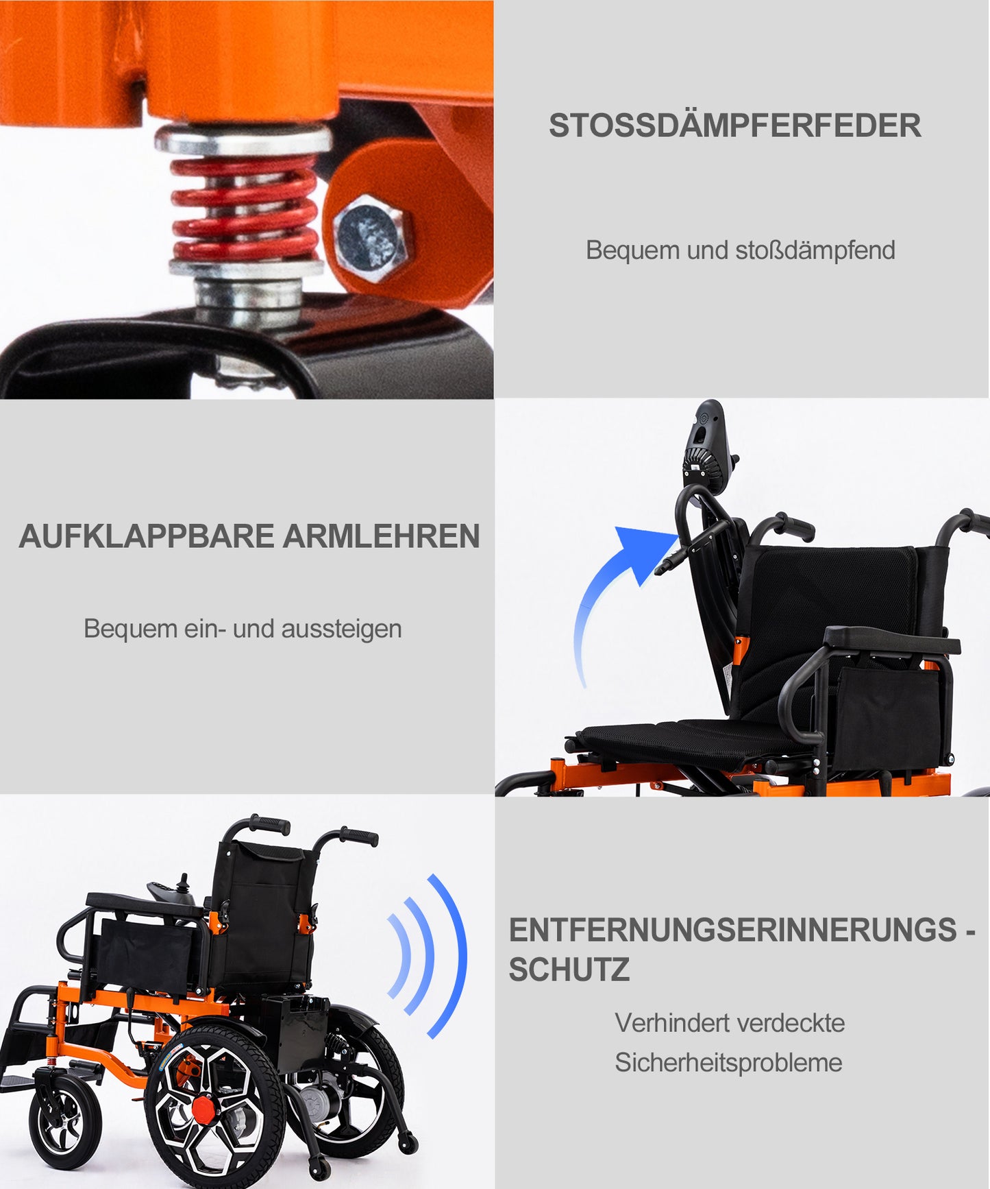 ByteTecpeak D09 Fauteuil roulant électrique pliable - moteur 500W, charge maximale 150KG