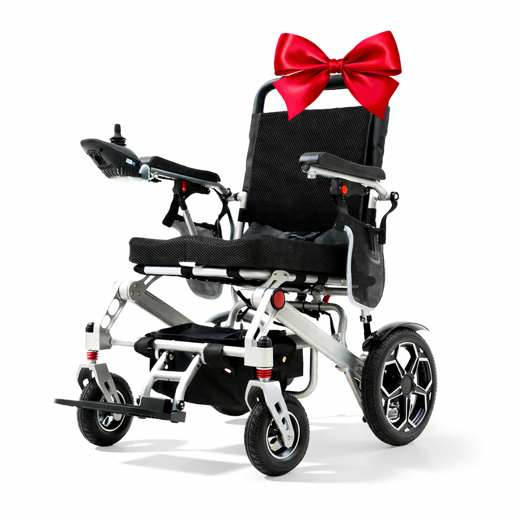 ByteTecpeak D10 Electric Wheelchair – Lightweight, Foldable & up to 150 kg, 12Ah Battery, 20 km Range