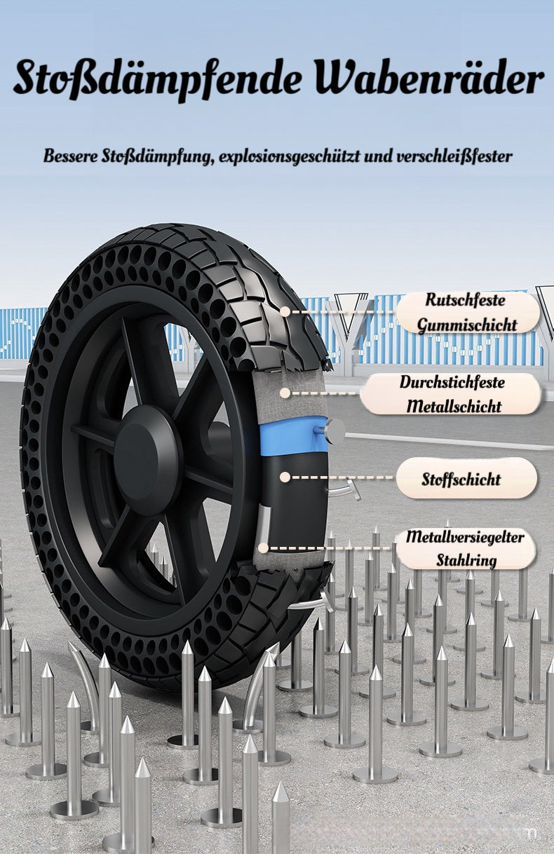 ByteTecpeak M1 Faltbarer Aluminium-Rollstuhl – Leicht, reisetauglich und belastbar bis 100 kg