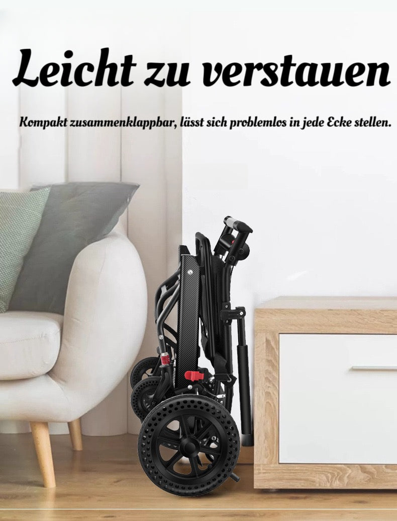 ByteTecpeak M1 Faltbarer Aluminium-Rollstuhl – Leicht, reisetauglich und belastbar bis 100 kg