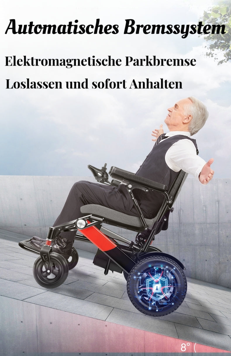 ByteTecpeak D02 Elektrischer Rollstuhl aus Aluminium, 500W Motor, 22Ah Lithium-Batterie, 33 km Reichweite