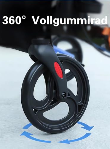 ByteTecpeak R2-Leichter Aluminium-Rollator, 8,68 kg, bis 100 kg belastbar