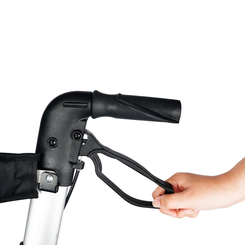 ByteTecpeak R3 2-in-1 Rollator und Rollstuhl - Leicht, faltbar, höhenverstellbar, 100 kg Tragfähigkeit