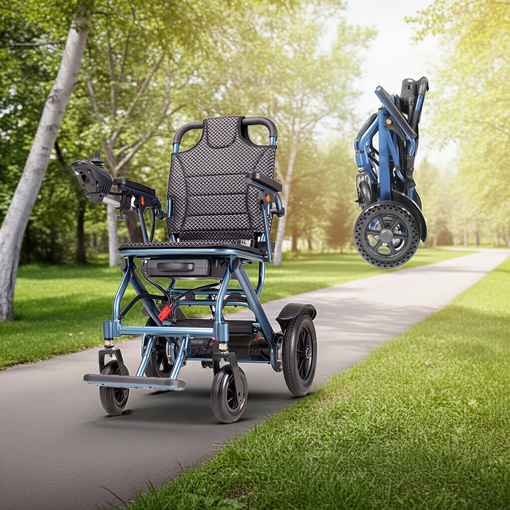 ByteTecpeak D04 electric wheelchair, 10 Ah battery, up to 20 km range