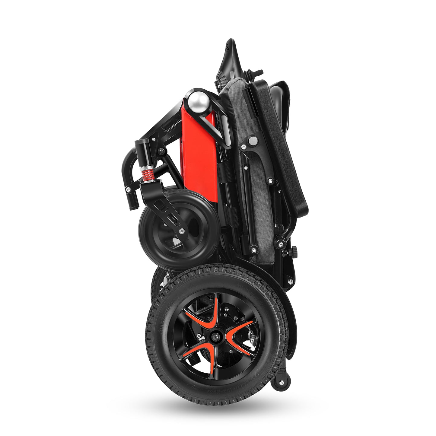 ByteTecpeak D02 Aluminium elektrische rolstoel met verstelbare rugleuning, krachtige 500W motor, 33 km bereik