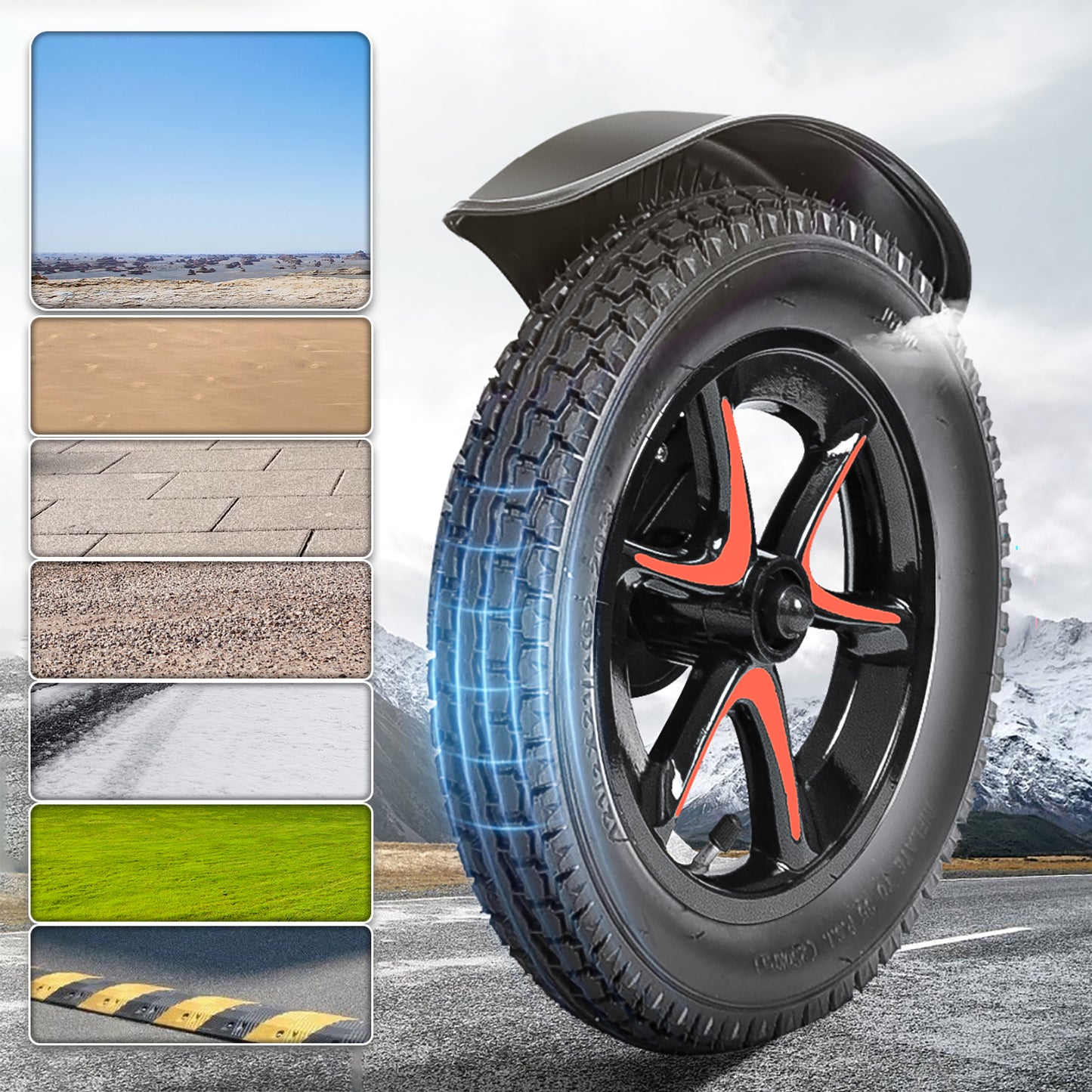 ByteTecpeak D02 Aluminium elektrische rolstoel met verstelbare rugleuning, krachtige 500W motor, 33 km bereik