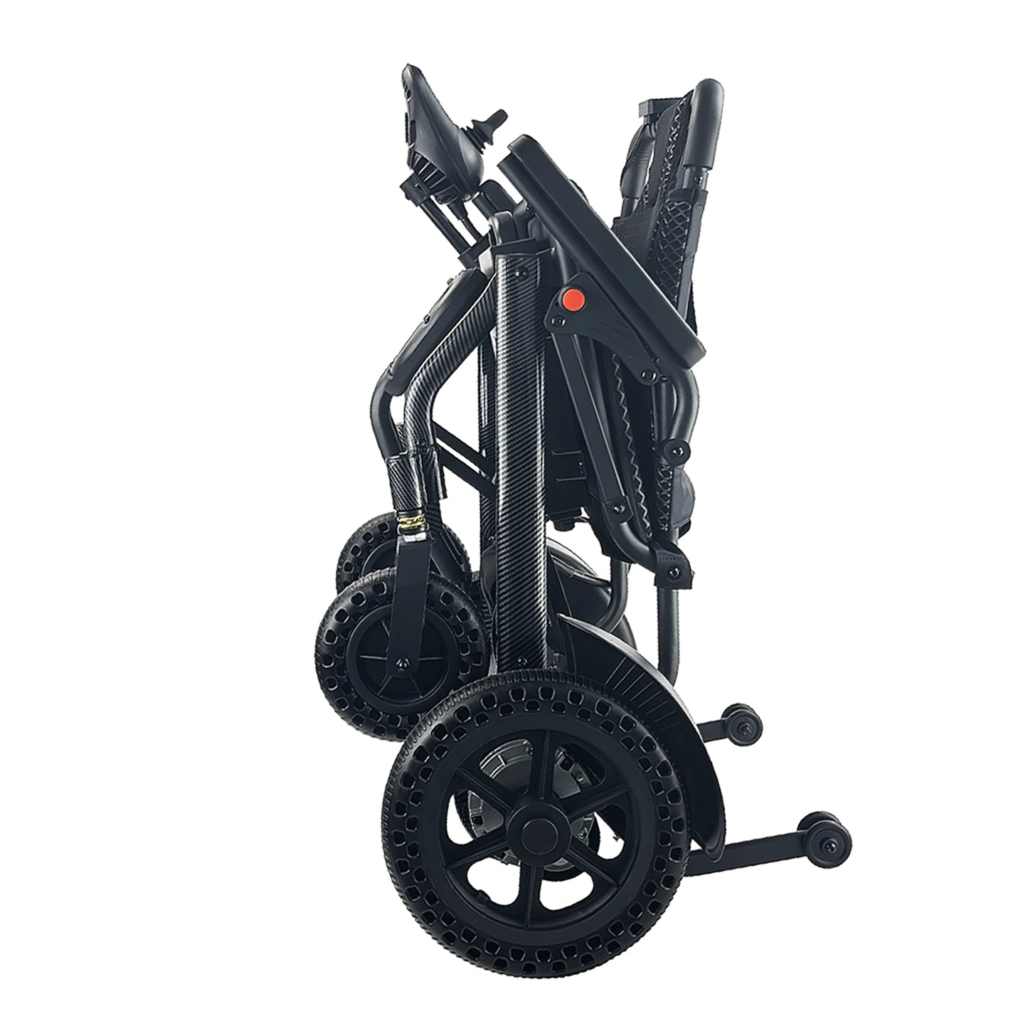 ByteTecpeak D04 Schwarz E-Rollstuhl mit Doppel 10Ah Akku, Reichweite 2 x 20 km