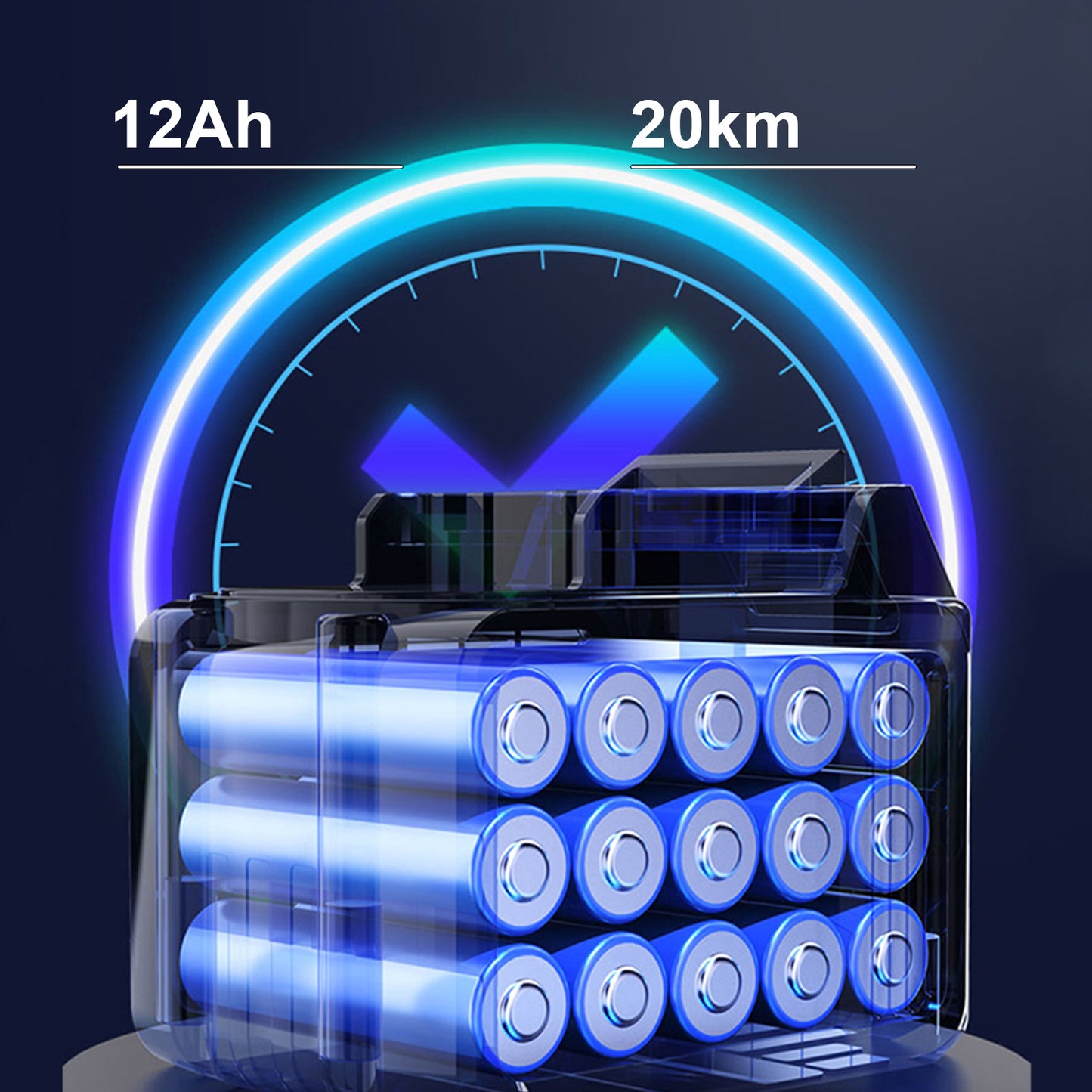 ByteTecpeak D10 Faltbar E-Rollstuhl – Zwei 12Ah Akku, Bis 150 kg belastbar