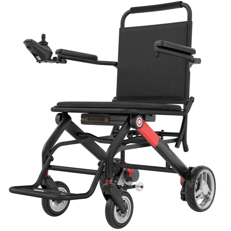 ByteTecpeak-D01 Rollstuhl, wiegt 14.1kg, Ultraleichter Elektrischer Rollstuhl, Faltbar Elektrorollstuhl, 20km Reichweite, Herausnehmbare 12Ah Lithium Batterie, für Wohnung