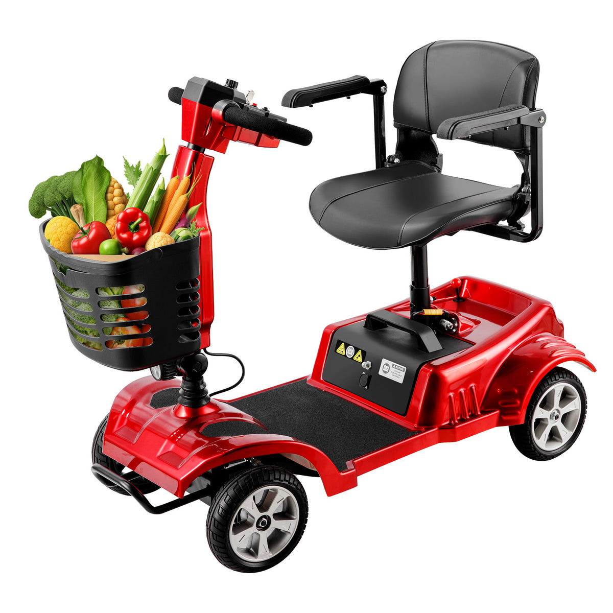ByteTecpeak Z02 Electric Scooter in Red with 20 km Range, 350W Motor, Foldable