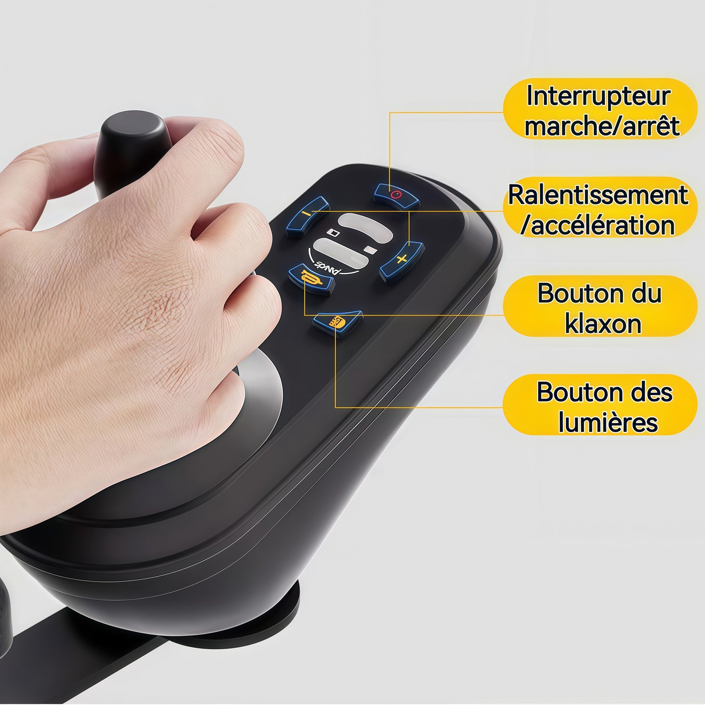 ByteTecpeak D06 Fauteuil roulant électrique pliable ultraléger, batterie au lithium 12Ah, charge maximale 150kg, portable et compact