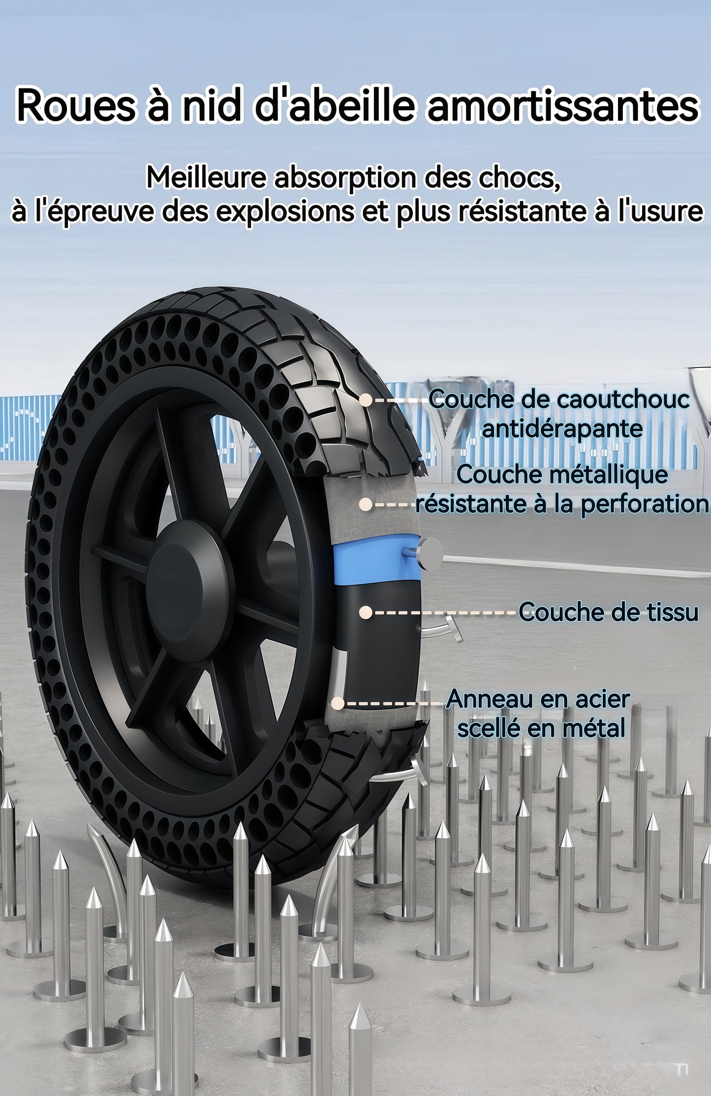 ByteTecpeak D06 Fauteuil roulant électrique pliable ultraléger, batterie au lithium 12Ah, charge maximale 150kg, portable et compact