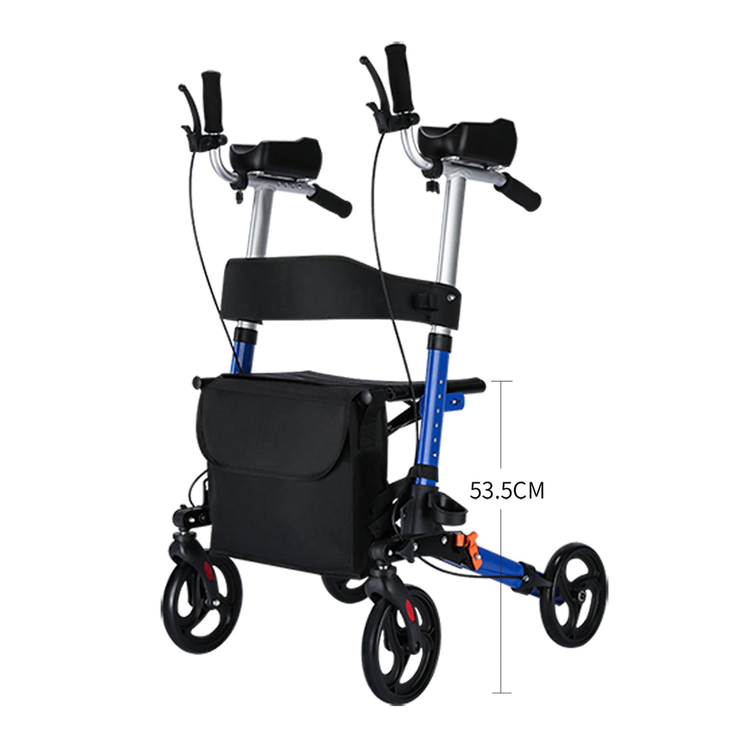 ByteTecpeak R2 Rollator Leicht & Faltbar mit Armstützen, Aluminium, bis 100 kg