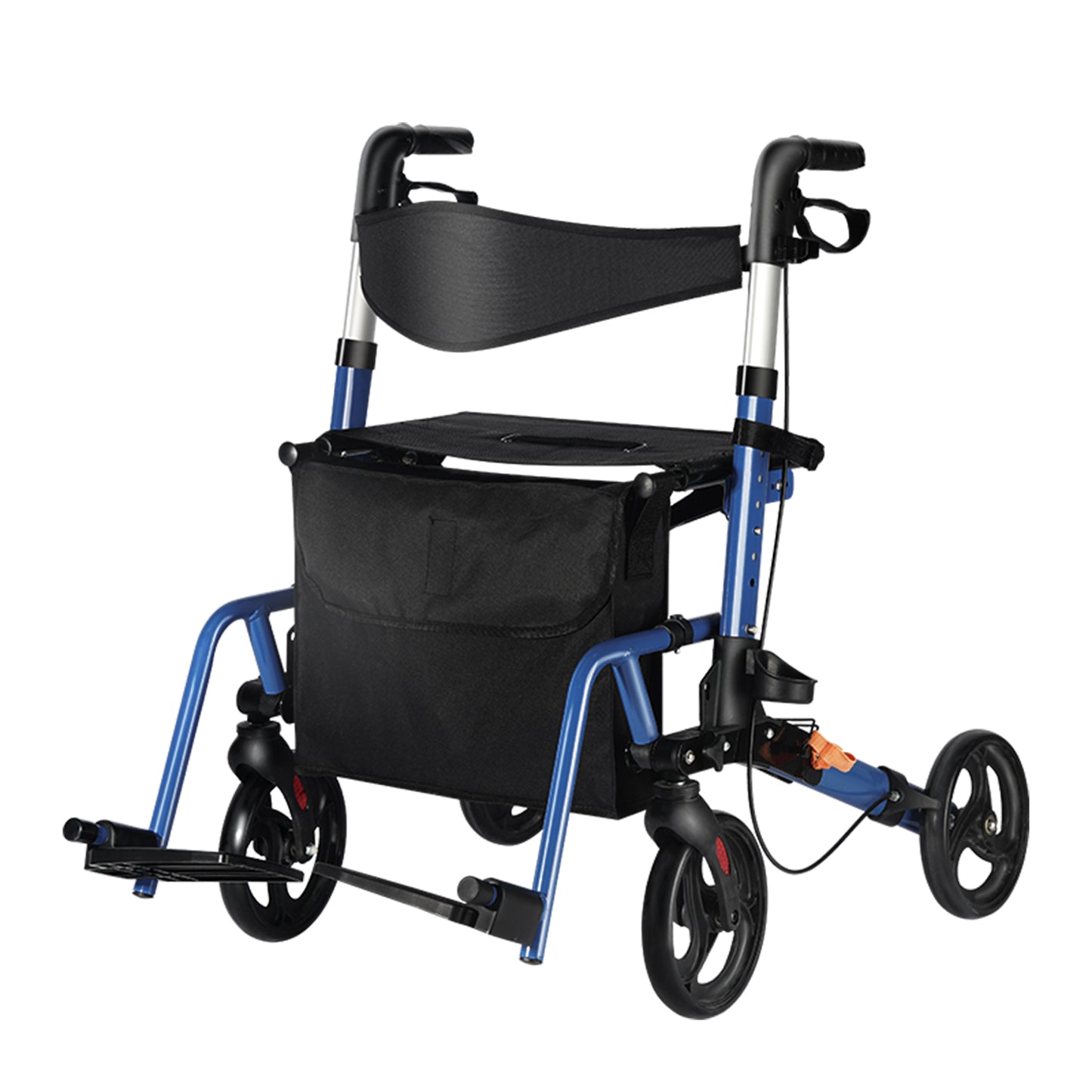 ByteTecpeak R3 Leichter faltbarer Rollator mit Sitz, Bremsen, Tasche