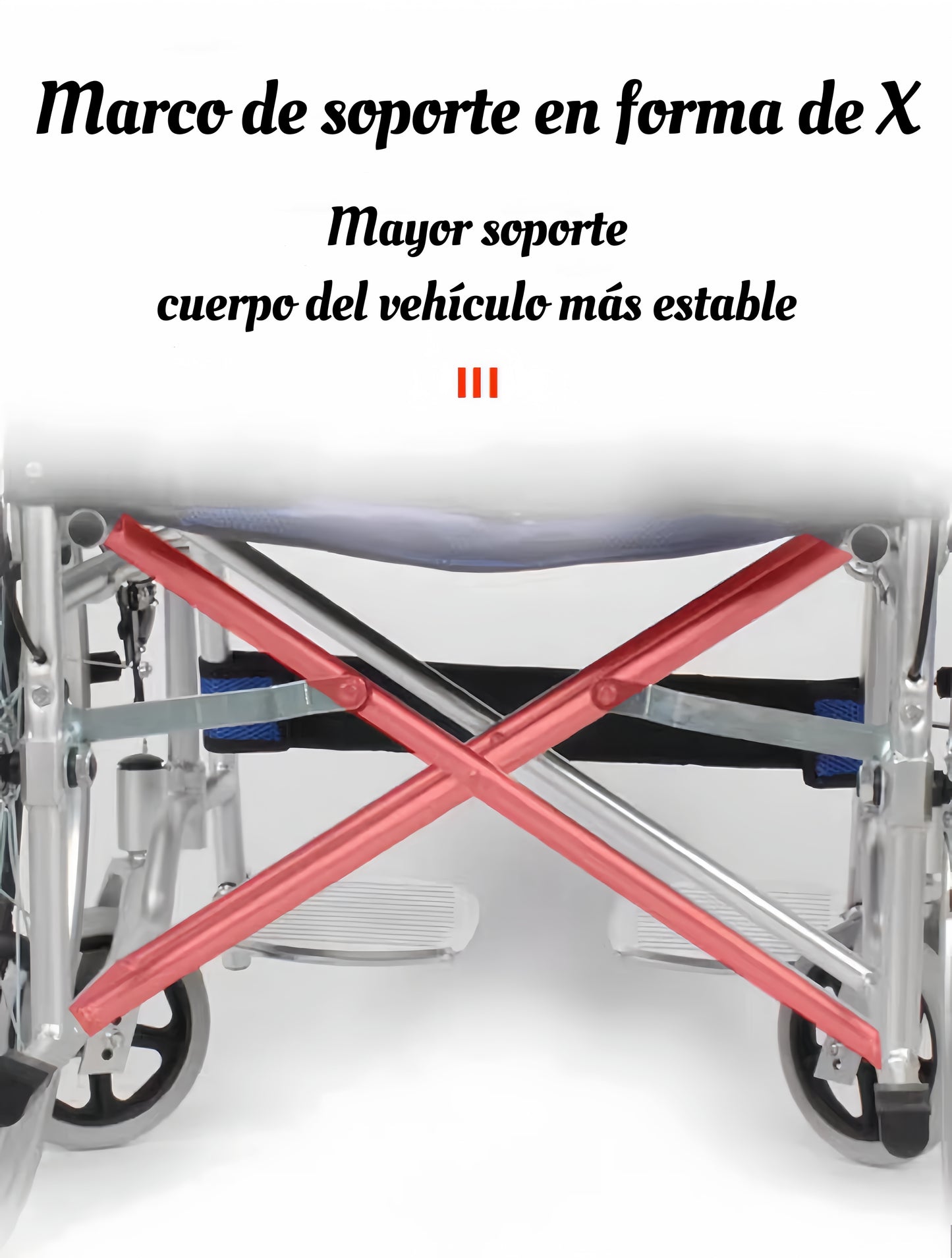 ByteTecpeak M3 Silla de Ruedas Ligera Plegable Ultraligera, Silla de Ruedas de Tránsito