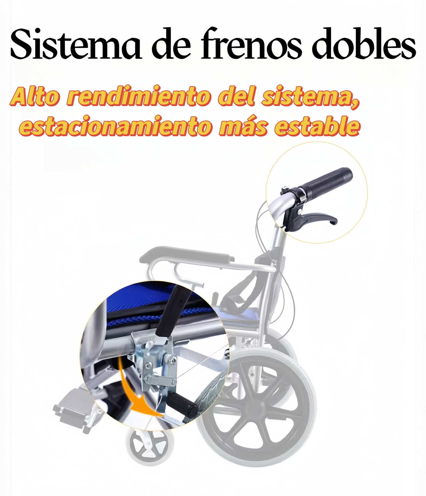 ByteTecpeak M3 Silla de Ruedas Ligera Plegable Ultraligera, Silla de Ruedas de Tránsito