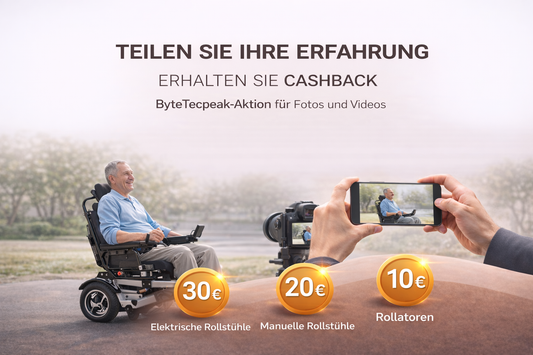 Teilen Sie Ihre Erfahrung und erhalten Sie Cashback – ByteTecpeak Kundenaktion für Fotos und Videos