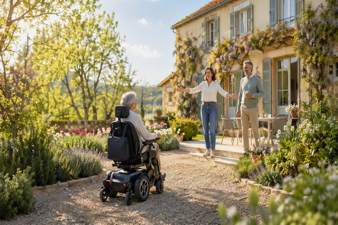 Mit dem Elektrorollstuhl zu Familie und Freunden am langen Wochenende: Worauf es bei Eingang, Garten und Terrasse wirklich ankommt