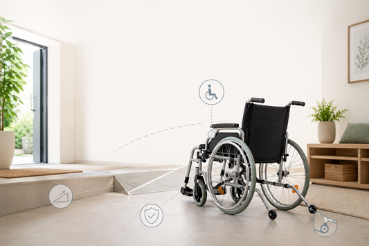 Kippschutz am Rollstuhl: Warum kleine Stützräder hinten mehr Stabilität geben können