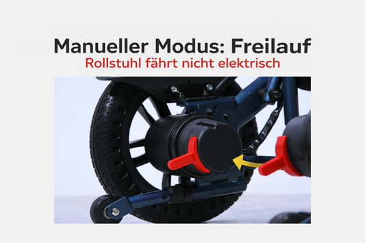 Elektrorollstuhl fährt nicht? Manueller Modus einfach erklärt