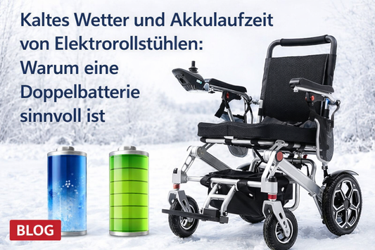 Wie kalte Temperaturen die Reichweite von Elektrorollstühlen beeinflussen – und warum sich ein Doppelt‑Akku‑System lohnt