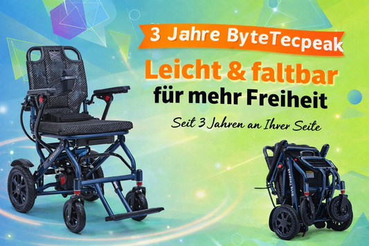 3 Jahre ByteTecpeak – Leichte elektrische Rollstühle für mehr Freiheit im Alltag