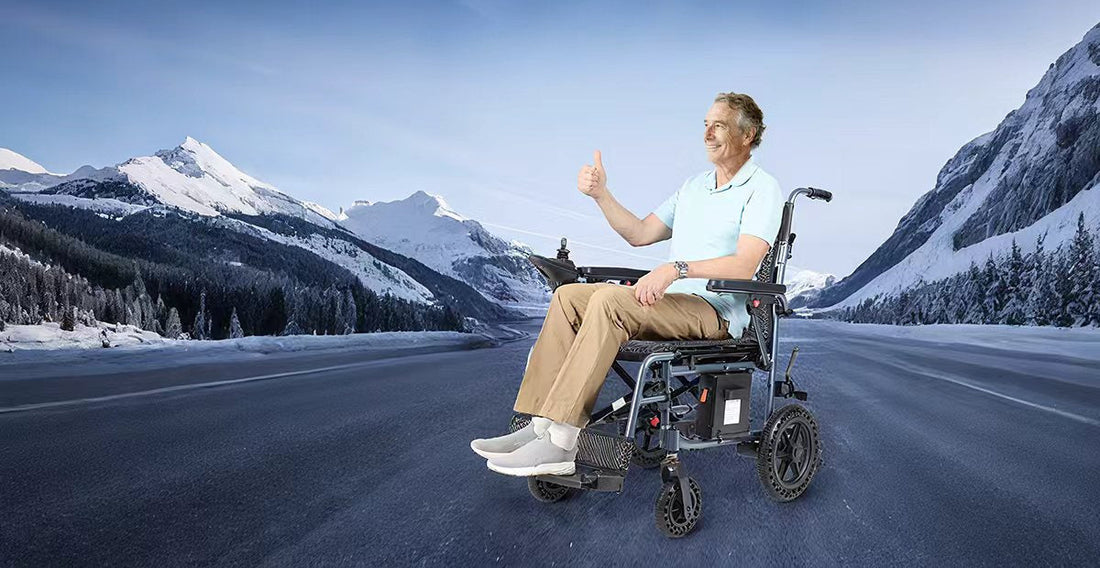 ByteTecpeak D08 Sedia a Rotelle Elettrica - Leggera, Potente e Sicura