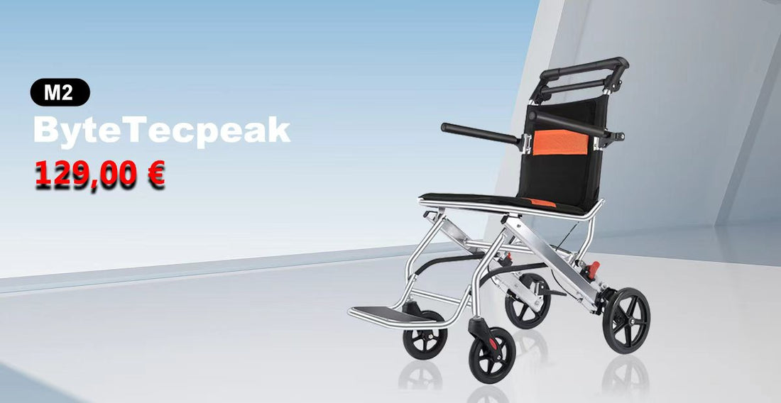 ByteTecpeak M2 Faltbarer Rollstuhl im Sonderangebot – nur 129 €!