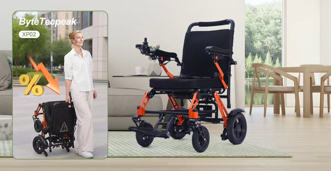 ByteTecpeak XP02 Silla de Ruedas Eléctrica Ultraligera con Descuento de Otoño