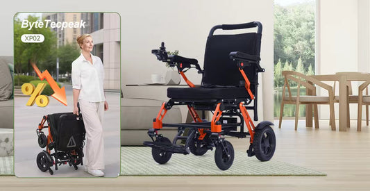 ByteTecpeak XP02 Silla de Ruedas Eléctrica Ultraligera con Descuento de Otoño