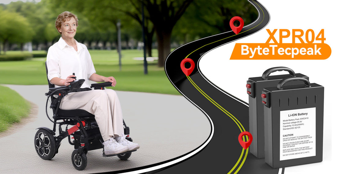 Nuevo lanzamiento: Silla de ruedas eléctrica ByteTecpeak XPR04 con doble Akkus