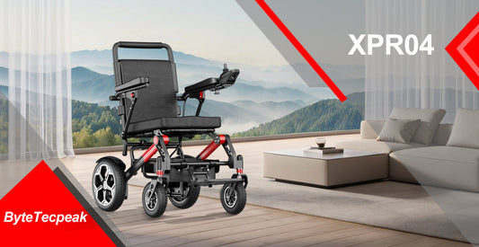 Silla de ruedas eléctrica plegable ByteTecpeak XPR04 – Potente, Compacta y Cómoda