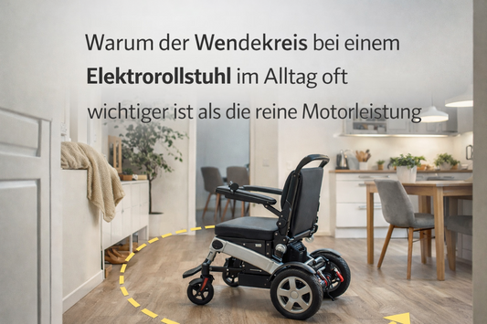 Warum der Wendekreis bei einem Elektrorollstuhl im Alltag oft wichtiger ist als die reine Motorleistung