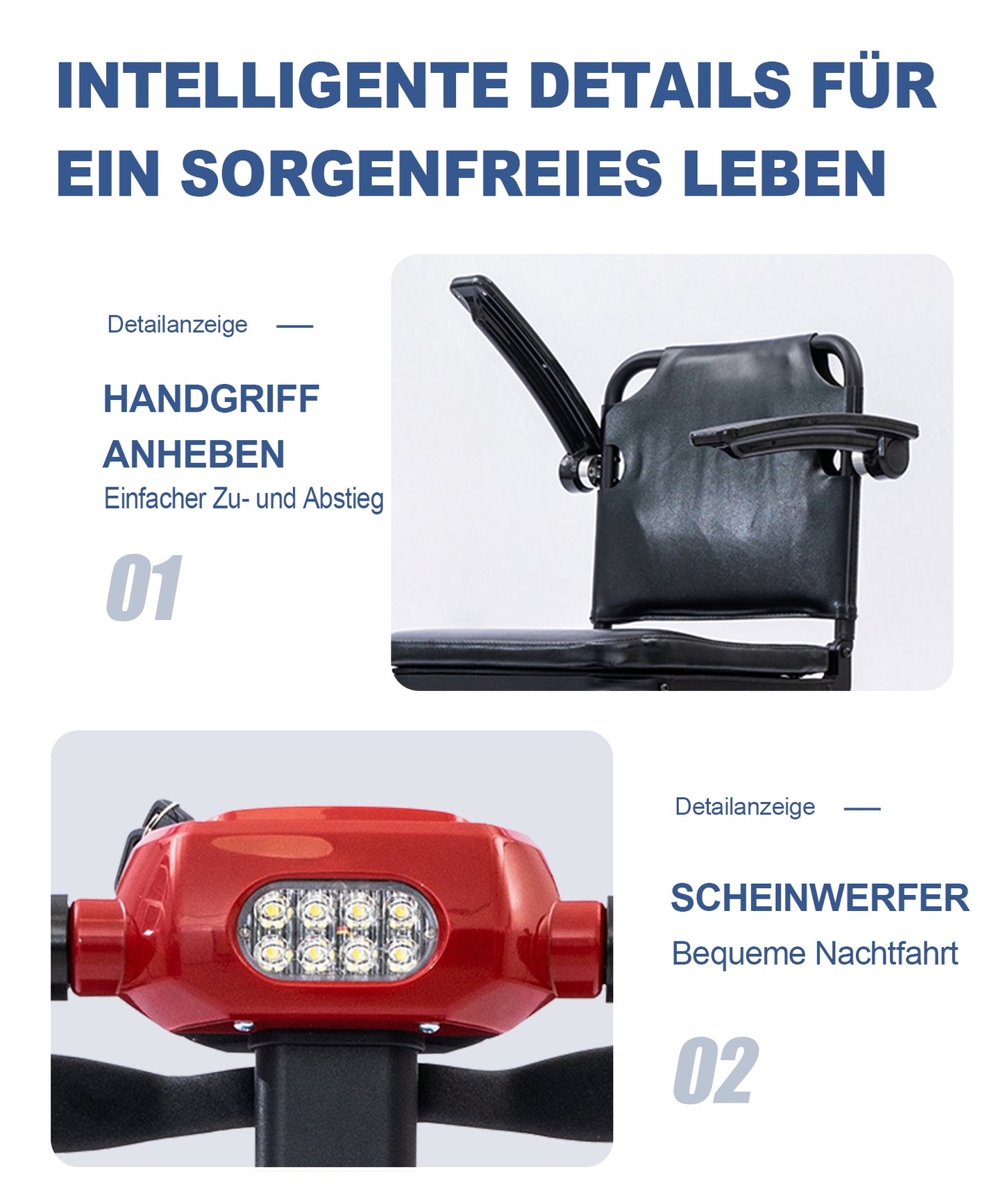 Trottinette électrique pliable ByteTecpeak Z01 confortable – Autonomie de 25 km (rouge)