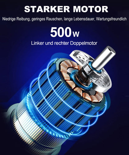 ByteTecpeak D09 Silla de ruedas eléctrica plegable - motor de 500W, capacidad de carga máxima de 150KG