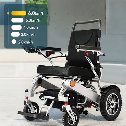 ByteTecpeak D11 Foldable Electric Wheelchair, 12Ah Lithium Battery, 20 km Range