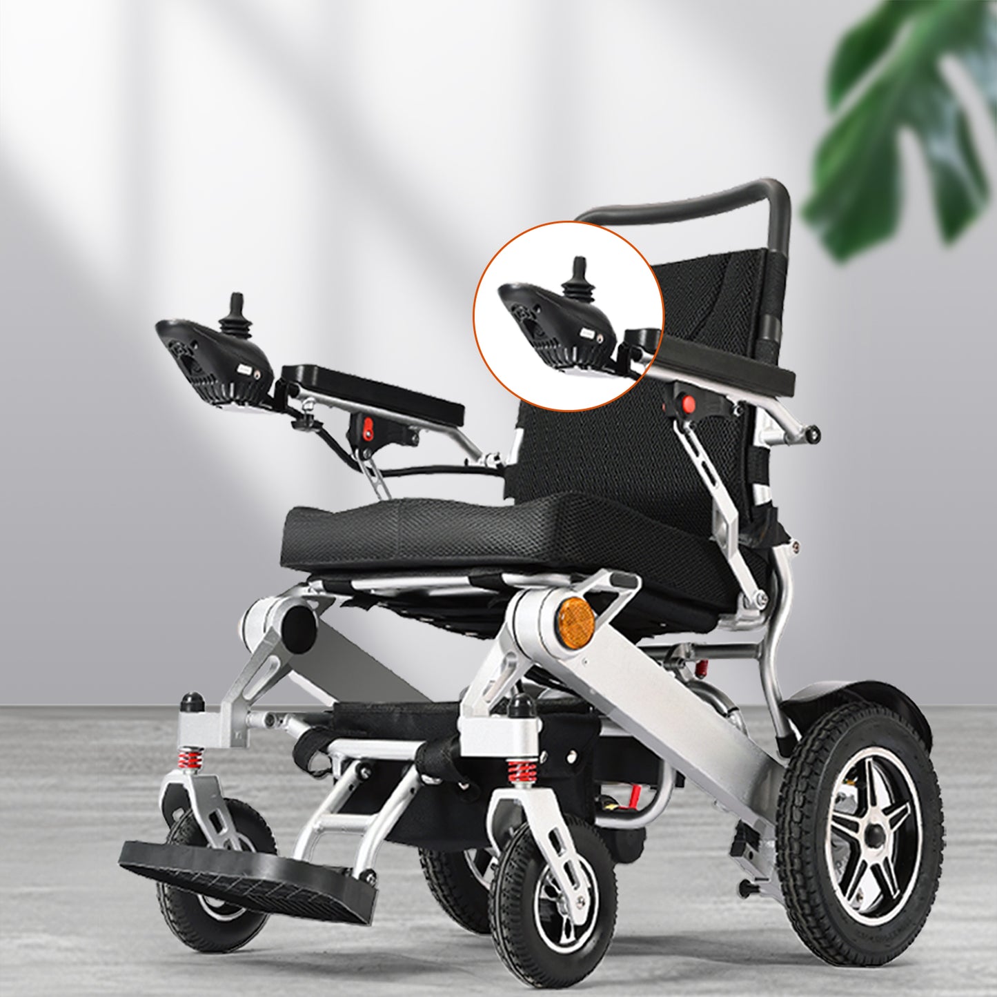 ByteTecpeak D11 Foldable Electric Wheelchair, 12Ah Lithium Battery, 20 km Range