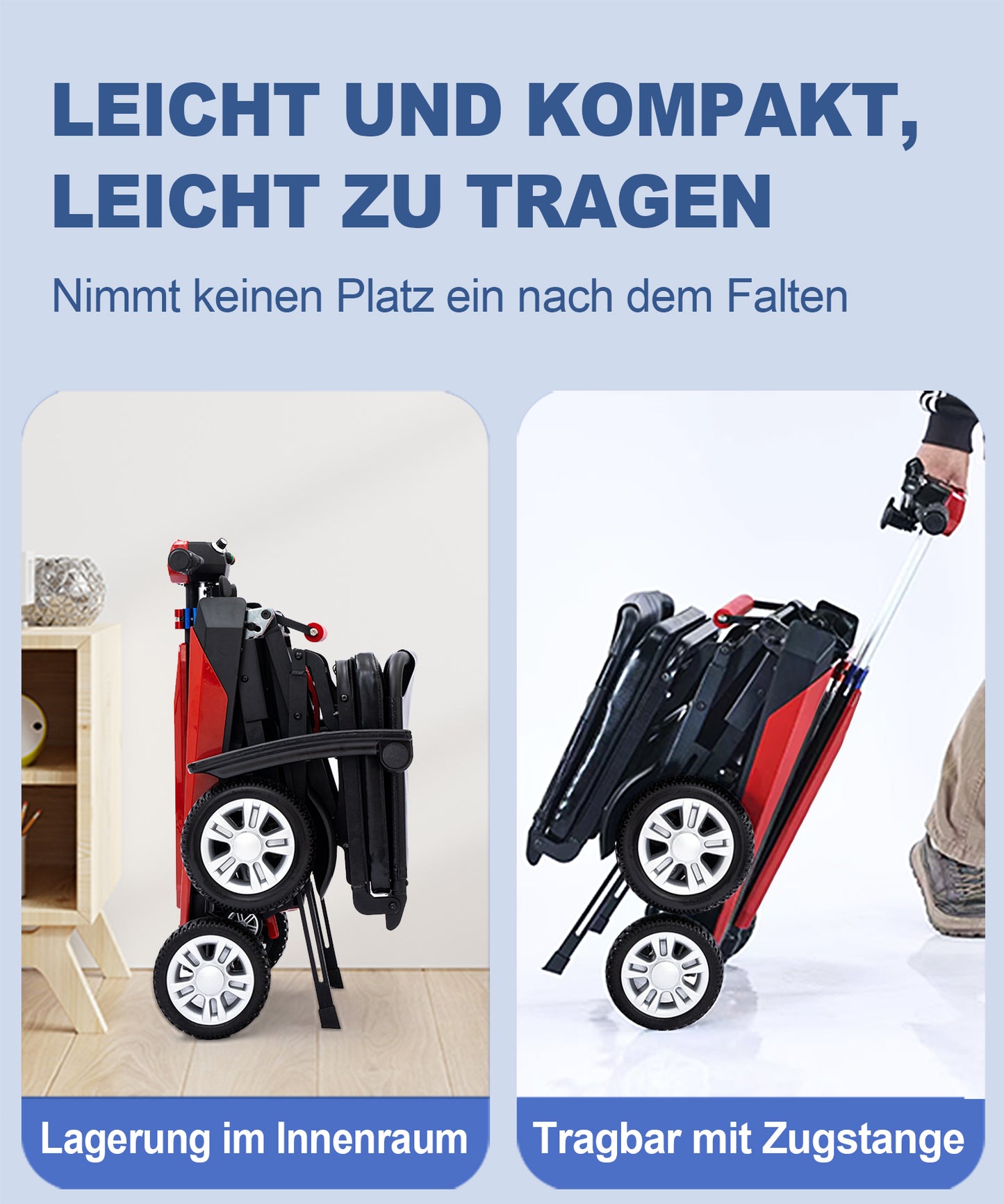 Trottinette électrique pliable ByteTecpeak Z01 confortable – Autonomie de 25 km (rouge)