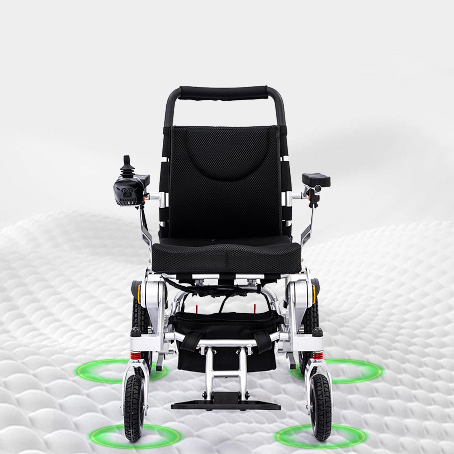 ByteTecpeak D11 Foldable Electric Wheelchair, 12Ah Lithium Battery, 20 km Range