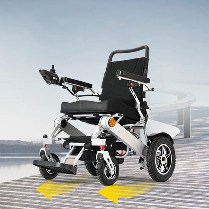 ByteTecpeak D11 Foldable Electric Wheelchair, 12Ah Lithium Battery, 20 km Range