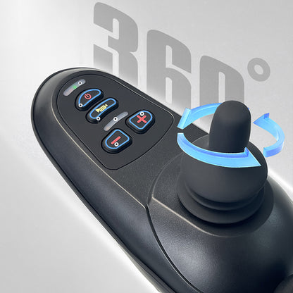 ByteTecpeak D11 Foldable Electric Wheelchair, 12Ah Lithium Battery, 20 km Range