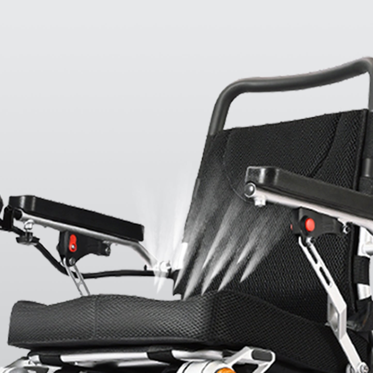 ByteTecpeak D11 Foldable Electric Wheelchair, 12Ah Lithium Battery, 20 km Range