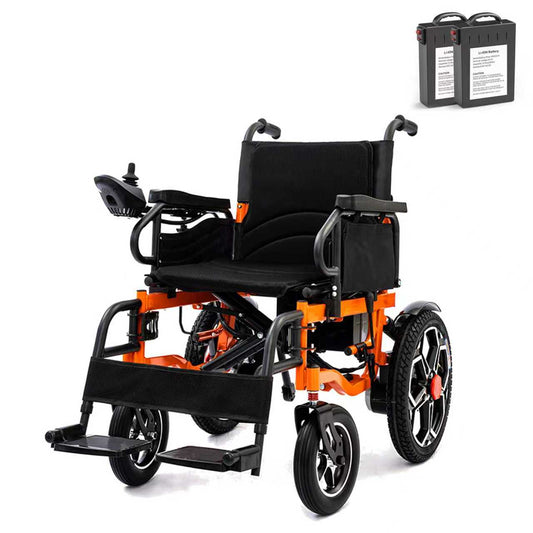 ByteTecpeak D09 Faltbarer E-Rollstuhl, Zwei 20Ah-Akku & 500W Motor