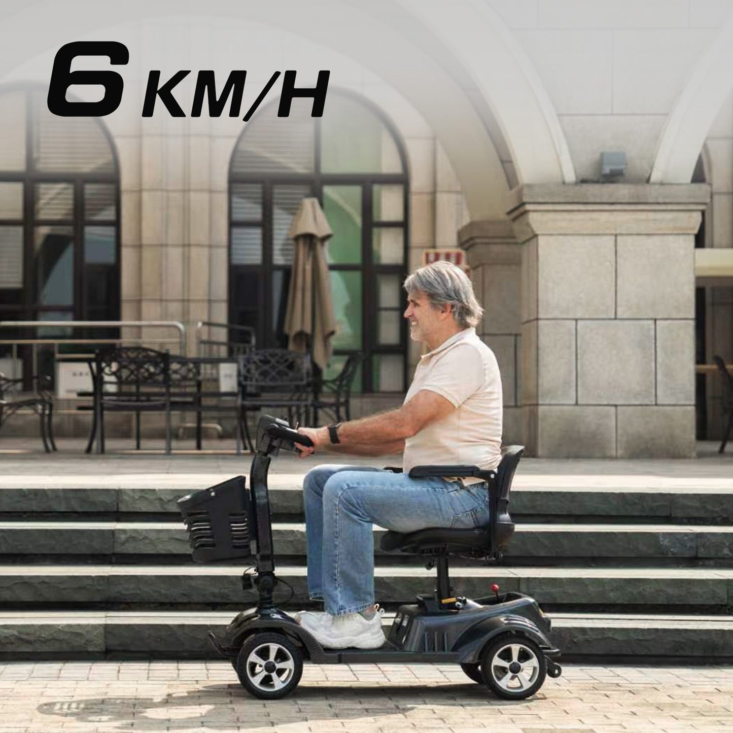 ByteTecpeak Z02 Electric Mobility Scooter Black Foldable 350W 20 km Range, up to 150 kg Load Capacity