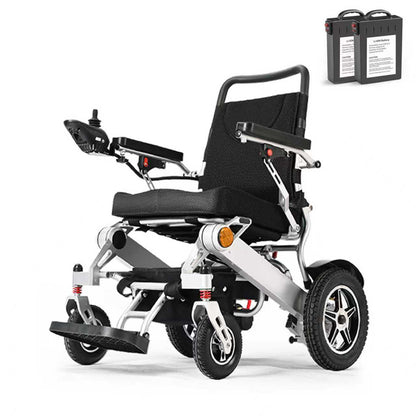 ByteTecpeak D11 Klappbarer Elektrorollstuhl – 45x46 cm Sitz, Reichweite von bis zu 2*20 km