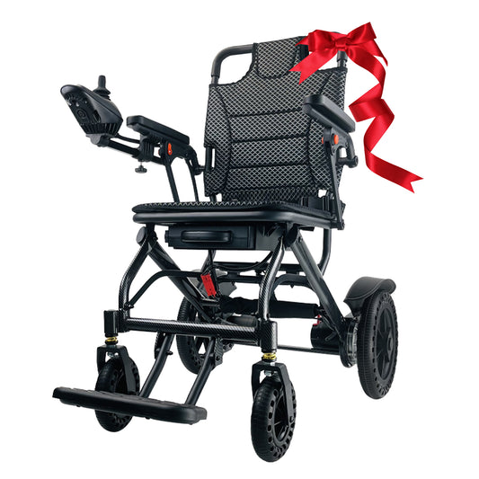 ByteTecpeak D04 faltbarer Elektrorollstuhl, 20 km Reichweite, Tragfähigkeit 150 kg