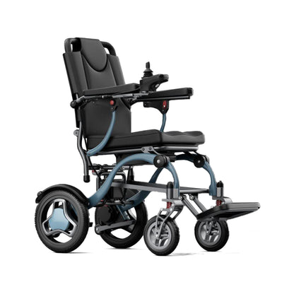 ByteTecpeak XP03 Zusammenklappbarer Elektrorollstuhl – 20 km Reichweite, 16,63 kg, Blau